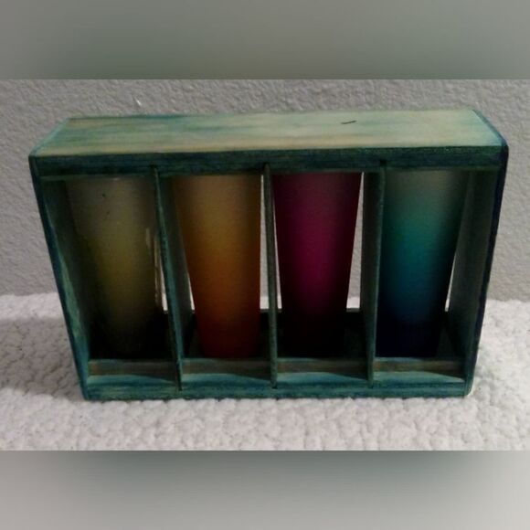 Vintage Los Cabos Ombre Shot Glass Set - Sun Design Collectible” - Picture 4 of 8